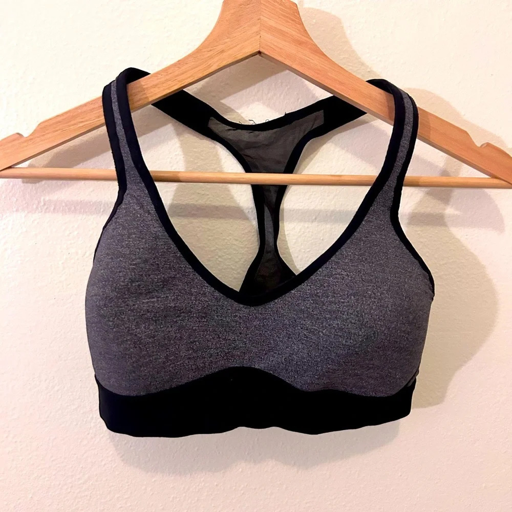 Lululemon Speed Up Bra‎ *High Support for C/D Cup Heathered Black  | SIZE 2